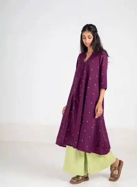 Queen Of Plum Kurta Set